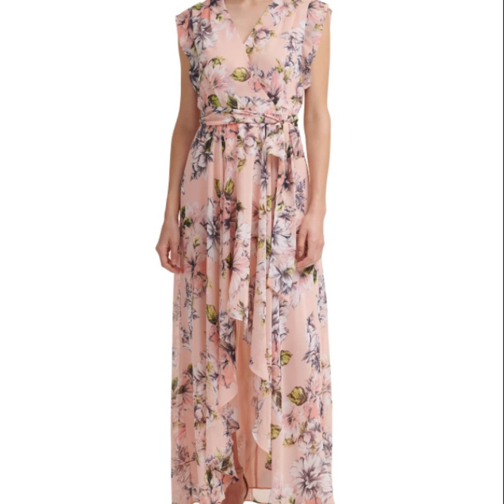 Eliza J Floral Print Maxi Dress